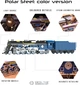 Коллекционная модель-конструктор Metal Time Polar Steel color Механический поезд в цветах (MT052) - изображение 3