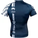 Рашгард Venum Logos Short Sleeves Rashguard Navy Blue White (VENUM-03450-414-M) - изображение 3