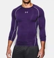Компресійна футболка Under Armour HeatGear Compression Long Sleeve Stealth Purple (1257471-500-XXL) - зображення 1