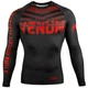 Рашгард Venum Signature Rashguard Long Sleeves Black Red (VENUM-03653-100-XL) - изображение 1