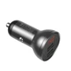 Автомобільний зарядний пристрій Baseus Digital Display 24W 2xUSB-A with USB-A to USB-C/Lightning/Micro-USB Cable Black (TZCCBX-0G) - зображення 2