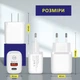 Быстрая зарядка/блок питания на два разъема Type-C и USB-A мощностью PD-20W/QC3.0-18W KeKe-912 черный (GS-90582) - изображение 4
