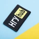 Шеврон на липучке 5х9,5 см Hub желтый НГУ - изображение 2