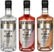 Набор BrewDog водка Seven Day Original Vodka 0.7 л 40% + Raspberry and Lime Vodka 0.7 л 40% + Rhubarb and Lemon Vodka 0.7 л 40% (2021000138782) - изображение 1