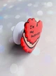 Держатель для смартфона / планшета попсокет Popsocket (Печенье-сердечко) - изображение 2