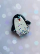 Держатель для смартфона / планшета попсокет Popsocket с плавающими блестками (Пингвин) - изображение 1