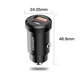 Автомобильное зарядное устройство Essager Quick Car Charger Circular Plastic QC3.0/PD3.0, 1USB/1Type-C, 30W 5A Blue - изображение 2