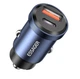 Автомобильное зарядное устройство Essager Quick Car Charger Circular Plastic QC3.0/PD3.0, 1USB/1Type-C, 30W 5A Blue - изображение 1