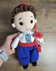 Сувенирная кукла амигуруми Козак в синих шароварах. Интерьерная кукла 32 см (00053211) - изображение 5