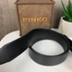 Женский кожаный поясной ремень Pinko с птичками золотистый классический стильный для повседневного использован - изображение 5