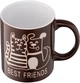 Чашка ARDESTO Best Friends 330 мл Коричнева (AR3471BR) - зображення 4