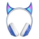 Бездротові навушники Bluetooth Cat Ear STN-25 з мікрофоном та LED RGB підсвічуванням Сині - зображення 2