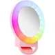 Кільцева світлодіодна LED лампа RGB різнокольорова 11см A4S для фото та відеозйомки з кріпленням прищіпкою на телефон - зображення 4