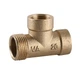 Трійник редукційний латунний 3/4″ЗР х 1/2″ВР х 1/2″ВР ливарний A0225А - зображення 1