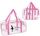 Набір з 2 прозорих сумок в пологовий будинок Mommy Bag S, L рожевий (p005) - зображення 1