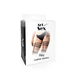 Гартеры кожаные со стразами Art of Sex - Floy Черный One Size - изображение 5