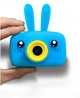 Детская цифровая камера Smart Kids Camera Full HD ГОЛУБАЯ c ушками - изображение 4