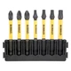 Набор бит DeWALT в касете для Tough Case, FlexTorq, L57 мм, Рz1, Рz2-2шт,T15,T20,T25,T30 (DT70823) - изображение 1
