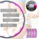 Массажный обруч Hula Hoop, для массажа, фитнеса, похудения, диаметр 105см, разборный, 8 секций, серо-фиолетовый - изображение 5