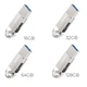 Высокоскоростная флешка 2в1 USB 3.0/ Type-C для телефона, компьютера, планшета HOCO 16GB с поддержкой OTG Серый - изображение 5