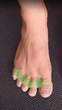 Силіконовий міжпальцевий коректор роздільник пальців Hallux Valgus Green - изображение 3