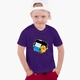 Детская футболка Время Приключений Финн и Джейк пес (Adventure Time Finn & Jake the dog) (25186-1581) 88-104 см Хлопок Фиолетовый - изображение 3