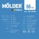 Профессиональный набор инструментов в кейсе Molder 1/4" 72 T CR-V 56 ед. (MT60056) - изображение 10