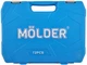 Профессиональный набор инструментов в кейсе Molder 1/2" 1/4" 72 T CR-V 72 ед. (MT60072) - изображение 7