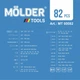 Профессиональный набор инструментов в кейсе Molder 1/2" 1/4" 72 T CR-V 82 ед. (MT60082) - изображение 9