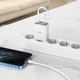 Сетевое зарядное устройство на 2 выхода Hoco Digital Display (1USB/1Type-C, 20W/3A, PD/QC). White - изображение 5