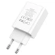 Сетевое зарядное устройство на 2 выхода Hoco Digital Display (1USB/1Type-C, 20W/3A, PD/QC). White - изображение 6