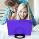 Чехол STR EVA Apple iPad 7 (10.2" экран) детский с кольцом для ношения и подставкой Purple - изображение 6