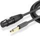 Микрофонный кабель Ugreen AV131 Jack 6.3 мм to XLR Female AV Cable 2 м Black (90401983, 20719) - изображение 2