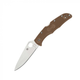 Ніж складаний кишеньковий з фіксацією Back Lock Spyderco C10FPBN Endura 4 FRN Flat Ground 222 мм, Brown - изображение 1