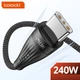 Кабель Toocki USB PD 3.1 Type-C швидка зарядка 240W, E-Marker Chip, 480 Mbps - 2 метри - зображення 2