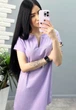 Свободное летнее платье "Penny" 46-48 лиловый - изображение 3