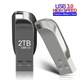 Флеш-накопитель на 2ТВ USB 3.0, в форме моноблок с металла серый - изображение 2