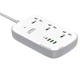 Удлинитель сетевой Ldnio c Wi-Fi SCW3451 |3USB/1Type-C, 3Sockets. QC/PD, 30W/10A, 2m EU Plug| - изображение 2