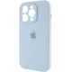Чехол Silicone Case Full Camera Protective (AA) для Apple iPhone 13 Pro (6.1") Голубой / Sweet Blue Без бренда - изображение 3