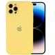 Чехол Silicone Case Full Camera Protective (AA) для Apple iPhone 14 Pro Max (6.7") Желтый / Mellow Yellow Без бренда - изображение 2