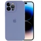 Чехол Silicone Case Full Camera Protective (AA) для Apple iPhone 14 Pro Max (6.7") Серый / Lavender Gray Без бренда - изображение 5