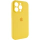 Чехол Silicone Case Full Camera Protective (AA) для Apple iPhone 14 Pro Max (6.7") Желтый / Yellow Без бренда - изображение 3