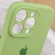 Чехол Silicone Case Full Camera Protective (AA) для Apple iPhone 14 Pro Max (6.7") Мятный / Mint Без бренда - изображение 8