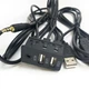 Кабель удлинитель AUX + 2 USB 1.5м для авто магнитолы mp3 адаптера порты панель провод в машину аукс юсб - изображение 1