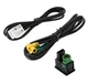 USB AUX панель и кабель для магнитол RCD 510 RNS 315 VW Passat Golf Jetta Skoda, юсб аукс адаптер порт - изображение 3