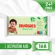 Дитячі вологі серветки Huggies Natural Care 56 х 3 шт (5029053550176) (201553) - зображення 1