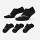 Набор мужских носков коротких Nike U Nk Everyday Plus Ltwt Footie SX5277-011 42-46 3 пары Black/White (194958595418) - изображение 1