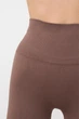 Бесшовные леггинсы женские из микрофибры Giulia LEGGINGS 02 S/M Brown-deep taupe, женские спортивные лосины - изображение 6