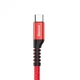 Кабель-пружина Baseus Fish Eye Spring Data USB для Type-C 2A 1M CATSR-09 red - изображение 4