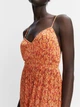 Сарафан женский Mango Polimo 47038642-20 XS Оранжевый (8445922260859) - изображение 6